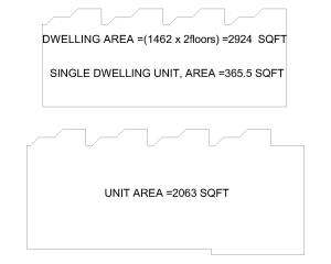 Square footage micro apartmments4-Mode2l