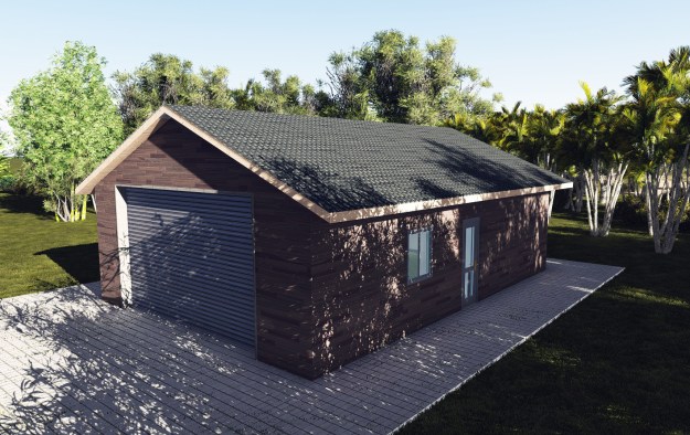 garage with apartment