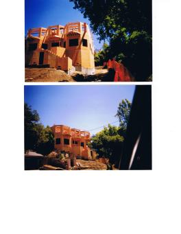 a Kensington House under construction, Berkeley Hills, CA 2001